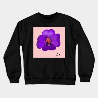 flower primrose violet Crewneck Sweatshirt